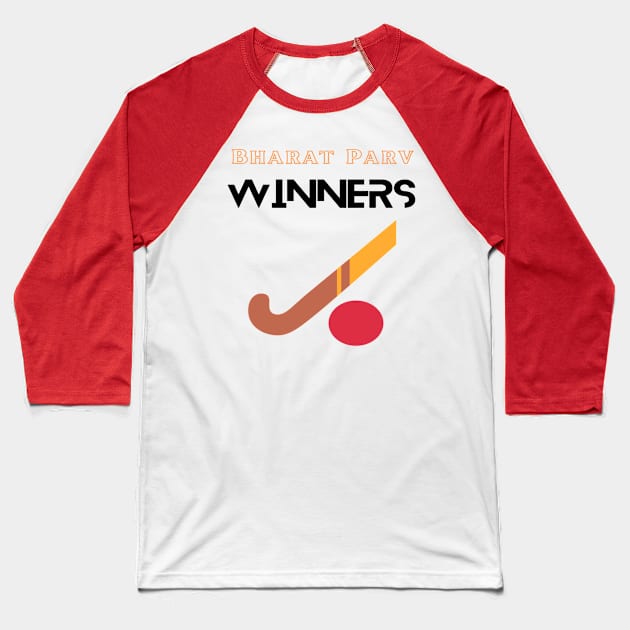 Bharat Parv - Hockey Winners Baseball T-Shirt by Bharat Parv